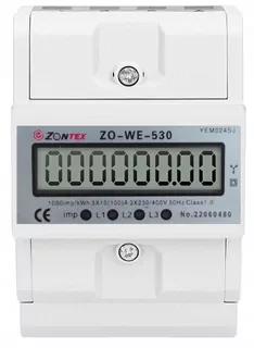 Čítač Zontex 220 V IP20 10 A